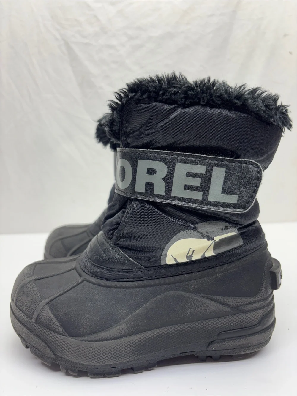 Sorel Kids Black Winter Boots - Insulated Snow Boot, SZ 10 toddler boy, box 73